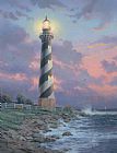 Thomas Kinkade Canvas Paintings - Cape Hatteras Light